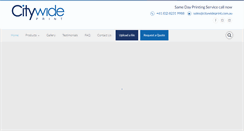 Desktop Screenshot of citywideprint.com.au