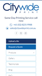 Mobile Screenshot of citywideprint.com.au